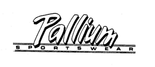 PALLIUM SPORTSWEAR trademark
