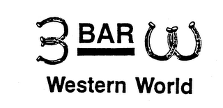 3 BAR W WESTERN WORLD trademark
