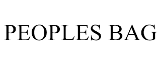 PEOPLES BAG trademark