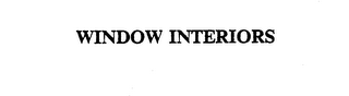 WINDOW INTERIORS trademark