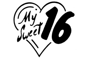 MY SWEET 16 trademark