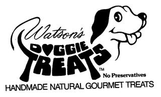 WATSON'S DOGGIE TREATS NO PRESERVATIVES HANDMADE NATURAL GOURMET TREATS