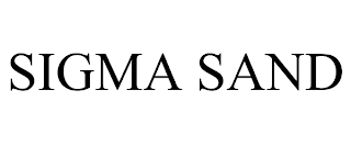 SIGMA SAND trademark