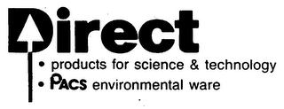 DIRECT PRODUCTS FOR SCIENCE & TECHNOLOGY PACS ENVIRONMENTAL WARE