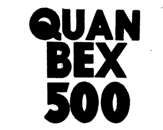 QUAN BEX 500 trademark