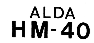 ALDA HM-40 trademark