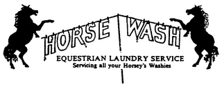 HORSE WASH EQUESTRIAN LAUNDRY SERVICE SERVICING ALL YOUR HORSEY'S WASHIES