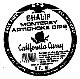 CHALIF MONTEREY ARTICHOKE DIPS