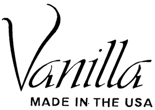 VANILLA MADE IN THE USA