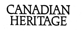 CANADIAN HERITAGE