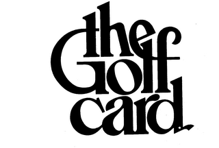 THE GOLF CARD