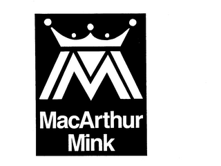 M MACARTHUR MINK trademark