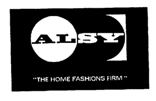 ALSY "THE HOME FASHIONS FIRM" trademark