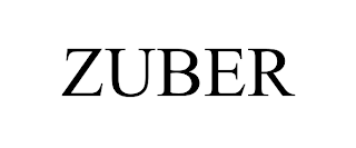 ZUBER trademark