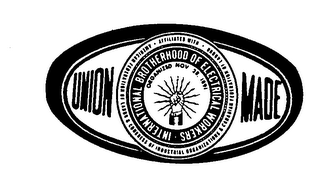 INTERNATIONAL BROTHERHOOD OF ELECTRICAL WORKERS UNION MADE AFFILIATED WITH-AMERICAN FEDERATION OF LABOR & CONGRESS OF INDUSTRIAL ORGANIZATIONS & CANADIAN FEDERATION OF LABOUR ORGANIZED NOV. 28, 1891