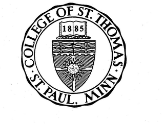 COLLEGE OF ST. THOMAS ST. PAUL, MINN 1885