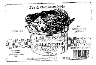 FRESH GOURMET STYLE SAUERKRAUT