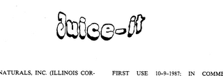 JUICE-IT trademark