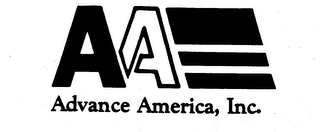AA ADVANCE AMERICA, INC. trademark