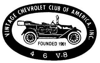 VINTAGE CHEVROLET CLUB OF AMERICA, INC. FOUNDED 1961 4 6 V-8