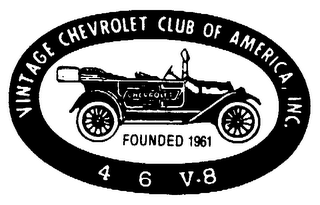 VINTAGE CHEVROLET CLUB OF AMERICA, INC. FOUNDED 1961 4 6 V-8