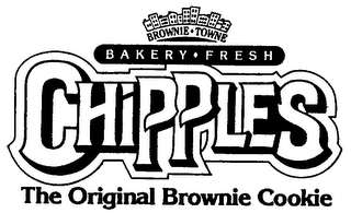 BROWNIE TOWNE BAKERY FRESH CHIPPLES THE ORIGINAL BROWNIE COOKIE