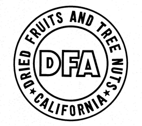 DRIED FRUITS AND TREE NUTS, CALIFORNIA, DFA