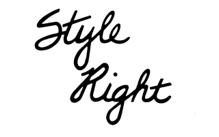 STYLE RIGHT trademark