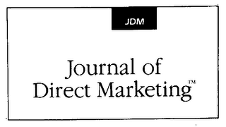 JDM JOURNAL OF DIRECT MARKETING