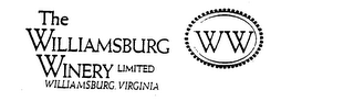 WW THE WILLIAMSBURG WINERY LIMITED WILLIAMSBURG, VIRGINIA