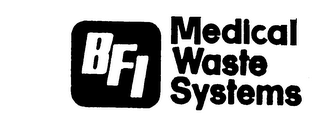 BFI MEDICAL WASTE SYSTEMS trademark