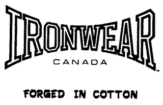 IRONWEAR CANADA FORGED IN COTTON