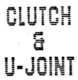 CLUTCH & U-JOINT