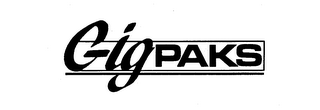 GIGPAKS trademark