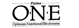 PURINA O-N-E FOR OPTIMUM NUTRITIONAL EFFECTIVENESS trademark