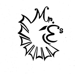 MR. E'S trademark