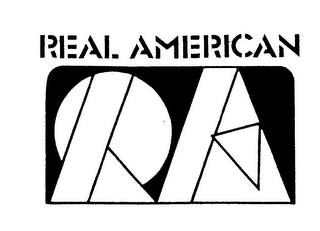 REAL AMERICAN RA trademark