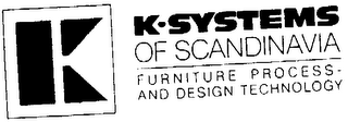 K-SYSTEMS OF SCANDINAVIA FURNITURE PROCESS AND DESIGN TECHNOLOGY