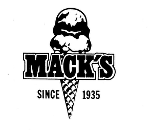 MACK'S SINCE 1935 trademark