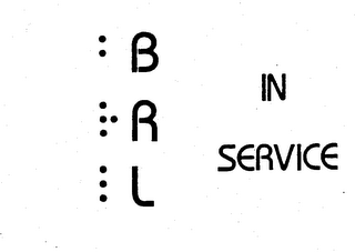 BRL IN SERVICE trademark