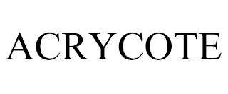 ACRYCOTE trademark