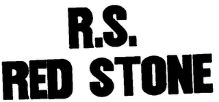 R.S. RED STONE trademark