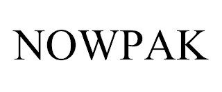 NOWPAK trademark