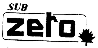 SUB ZERO trademark