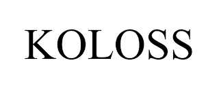 KOLOSS trademark