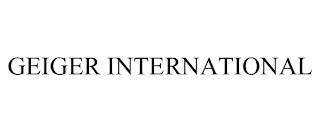 GEIGER INTERNATIONAL trademark