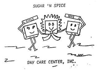 SUGAR 'N SPICE GIRLS BOYS DAY CARE CENTER, INC.
