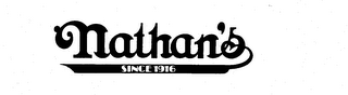NATHAN'S SINCE 1916 trademark