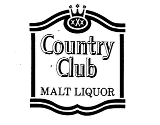 XXX COUNTRY CLUB MALT LIQUOR