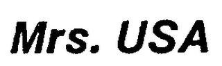 MRS. USA trademark